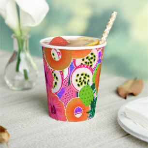 Tropical Smoothie Paper Cups