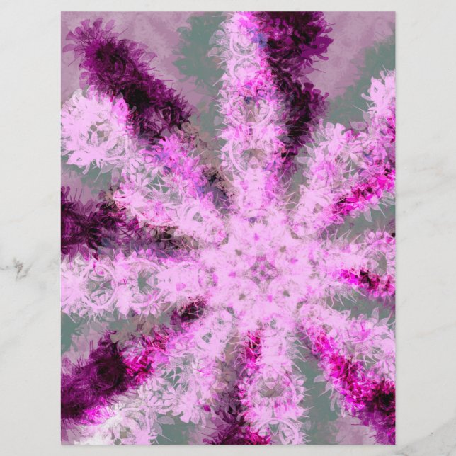 Tropical Snowflake Collage Sheet #1 (Front)