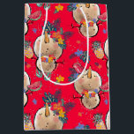 Tropical Snowman Red Christmas Bag<br><div class="desc">The latest addition to the Tropical Christmas Collection</div>
