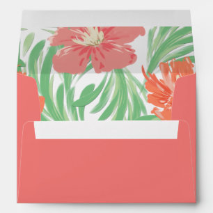 Tropical Soiree Flamingo Pink Envelopes
