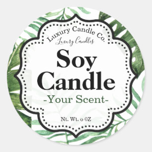 Tropical Soy Candle Labels