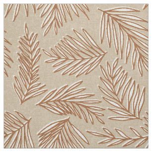 Tropical Spa Coordinates- Palm Leaves Bark Cloth