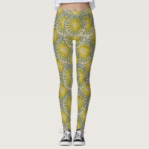 Tropical Sphere Cactus Photo Pattern Leggings