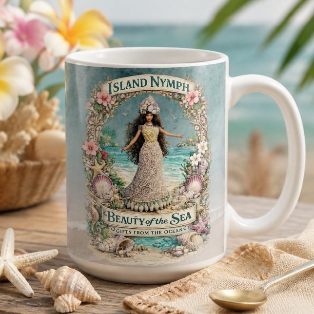 Tropical Spiritual Ocean Fantasy Artwork Coffee Mug (Creator Uploaded)