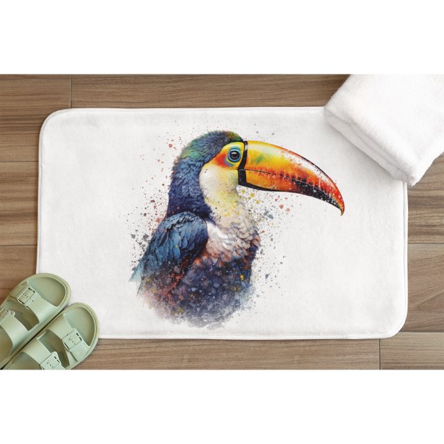 Tropical Splendour Toucan Bath Mat (Creator Uploaded)