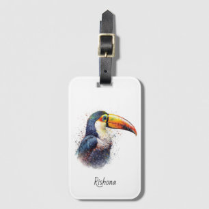Tropical Splendour Toucan, custom Luggage Tag