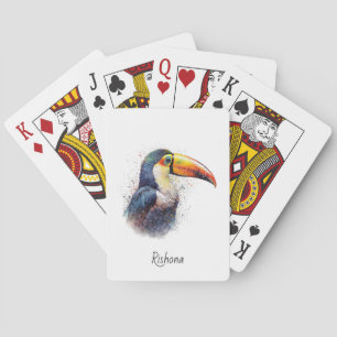 Tropical Splendour Toucan, custom Playing Cards