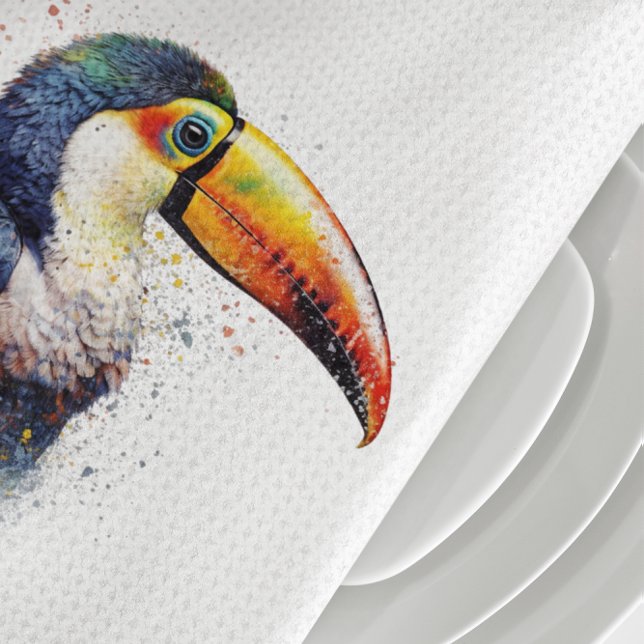 Tropical Splendour Toucan Tea Towel (Creator Uploaded)
