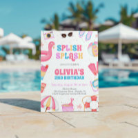 Tropical Splish Splash Pool Party Birthday