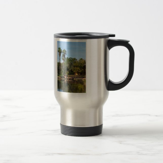 Tropical Springs Paradise Travel Mug (Right)
