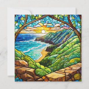 Tropical stained glass view