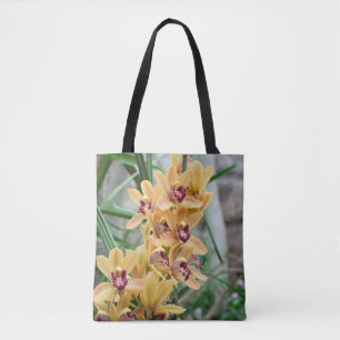 Tropical Star Orchids Tote Bag