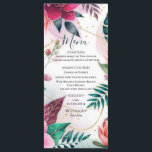 Tropical Stardust Garden Floral Paradise Wedding  Menu<br><div class="desc">Menu. Matching items in this design are available.</div>