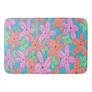 Tropical Starfish Bath Mat