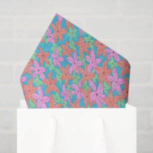Tropical Starfish Pattern Tissue Paper