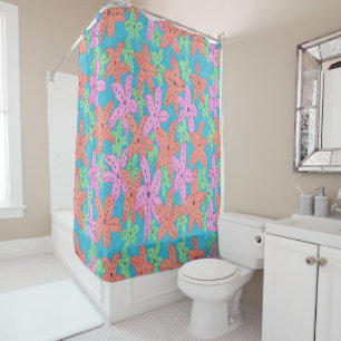 Tropical Starfish Shower Curtain