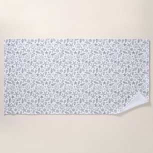 Tropical State Of Mind, All Year Long Beach Towel