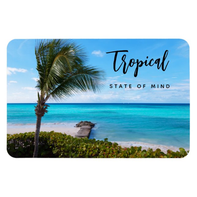 Tropical State of Mind Scenic Ocean View Magnet (Horizontal)