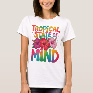 Tropical State of Mind Summer Beach Graphic T-Shirt