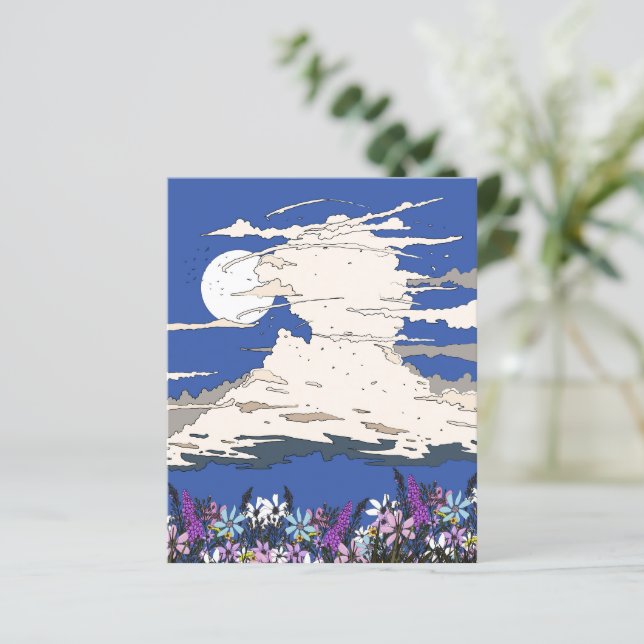 Tropical Storm and Flowers (Standing Front)