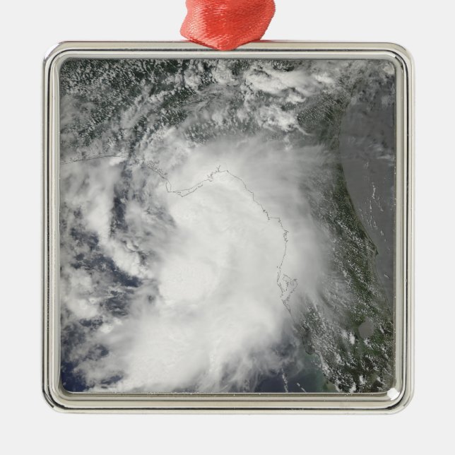 Tropical Storm Claudette Metal Tree Decoration (Front)