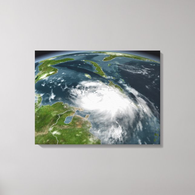 Tropical Storm Dennis Canvas Print (Front)
