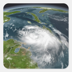 Tropical Storm Dennis Square Sticker