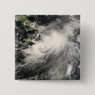 Tropical Storm Gustav in the Caribbean Sea 15 Cm Square Badge