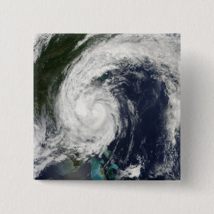Tropical Storm Hanna over the East Coast 15 Cm Square Badge