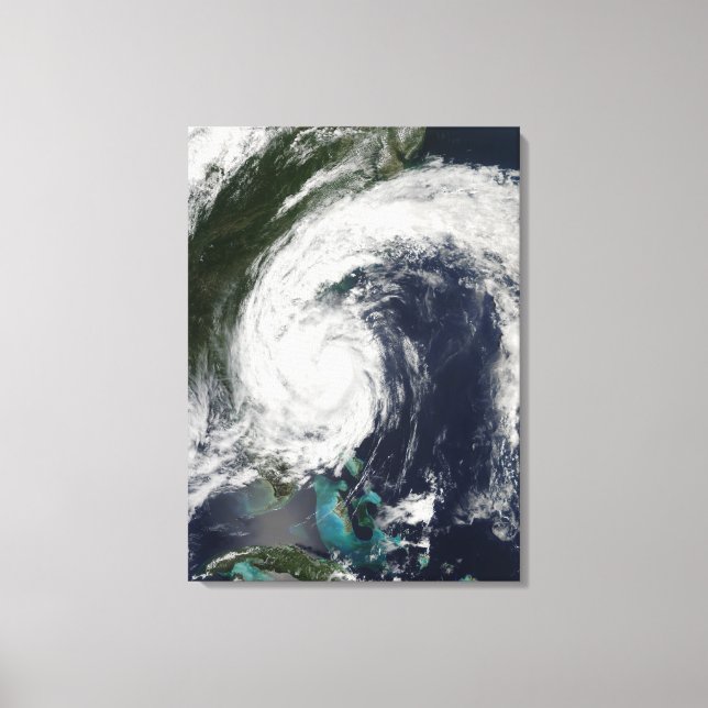 Tropical Storm Hanna over the East Coast Canvas Print (Front)