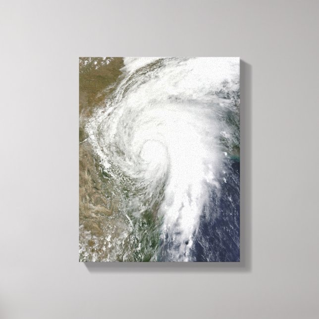Tropical Storm Hermine over Texas Canvas Print (Front)