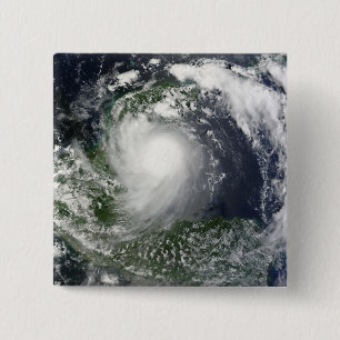 Tropical Storm Karl over the Yucatan Peninsula 15 Cm Square Badge