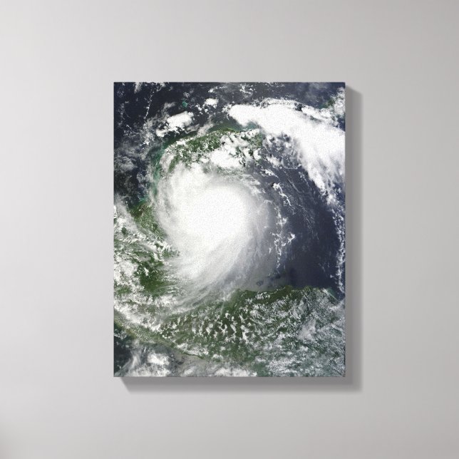 Tropical Storm Karl over the Yucatan Peninsula Canvas Print (Front)