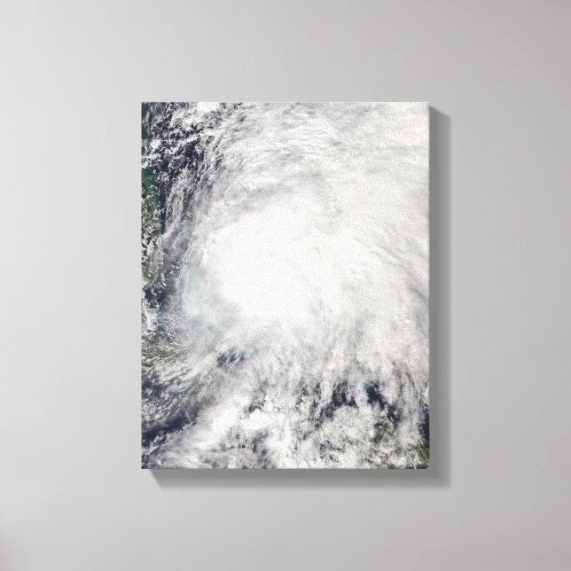 Tropical Storm Noel over the Bahamas Canvas Print (Front)