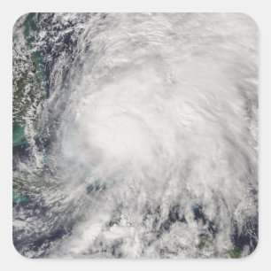 Tropical Storm Noel over the Bahamas Square Sticker