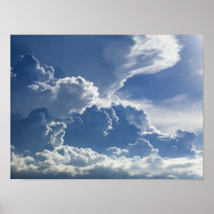Tropical Storm Towering Clouds Poster