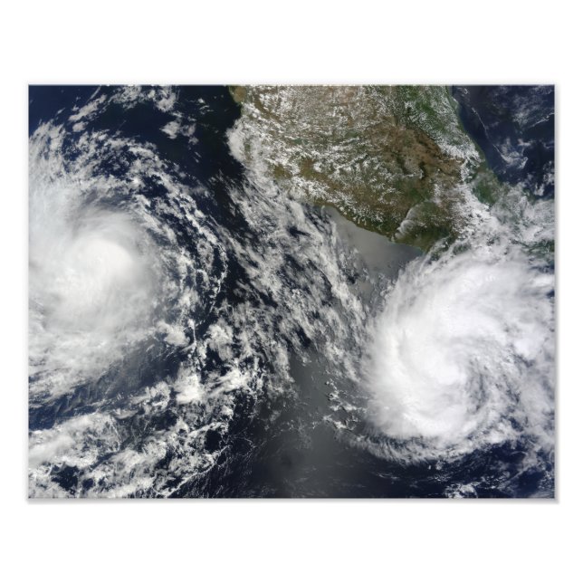 Tropical Storms Blas and Celia Photo Print (Front)