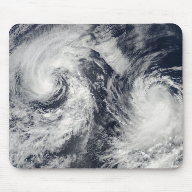 Tropical storms Boris and Cristina Mouse Pad (Front)