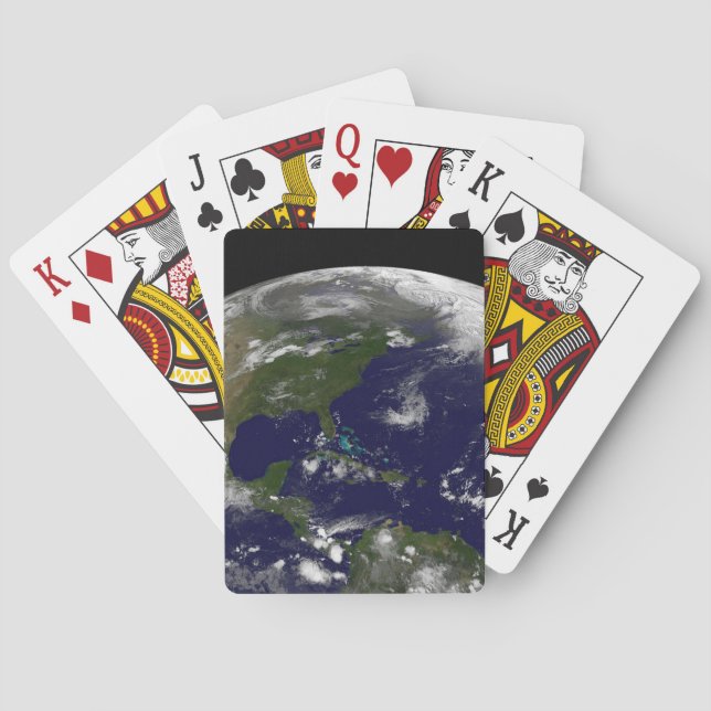 Tropical Storms On Planet Earth. Playing Cards (Back)