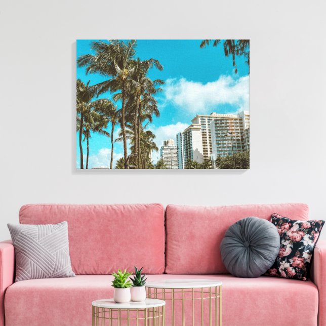 Tropical Stretched Canvas Print (Insitu(LivingRoom))