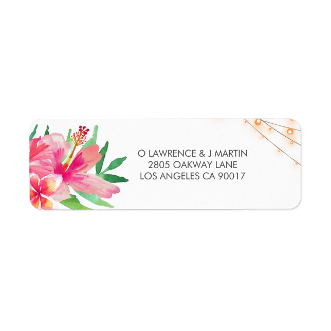 Tropical String Lights Floral (Front)