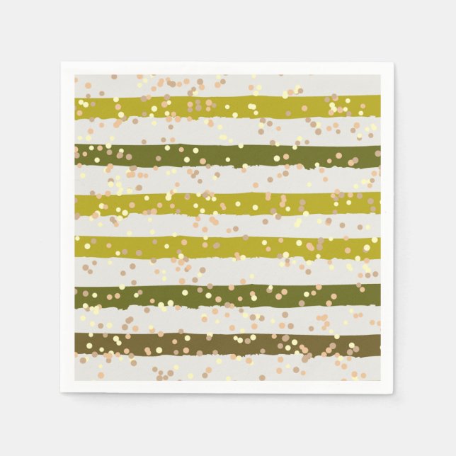 Tropical Stripes and Dots Napkin (Front)