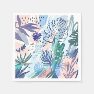 Tropical Style Floral Pattern Napkin