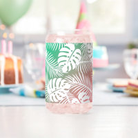 Tropical summer, autumn leaf glass patterns 