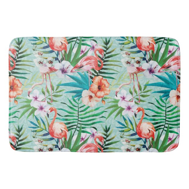 Tropical Summer Bath Mat (Front)
