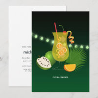 Tropical Summer Beach Bridal Shower Invitation