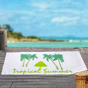 Tropical Summer Beach Towel