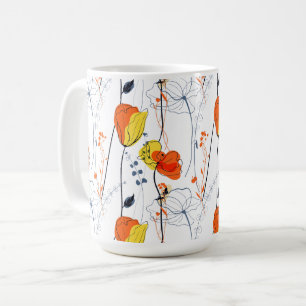 Tropical summer Beautiful yellow florals Design Coffee Mug