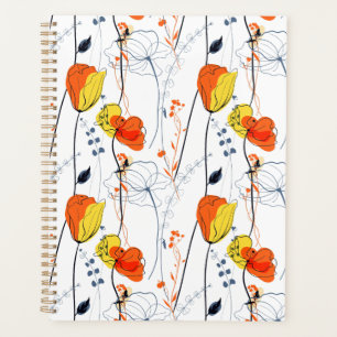 Tropical summer Beautiful yellow florals Design Planner