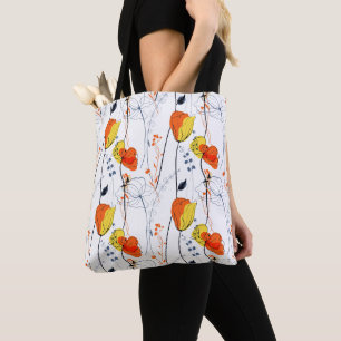 Tropical summer Beautiful yellow florals Design Tote Bag